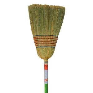 Escoba de 8 hilos con bastón verde San José