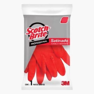 Guantes Scotch-Brite Satinados-rojo 3M