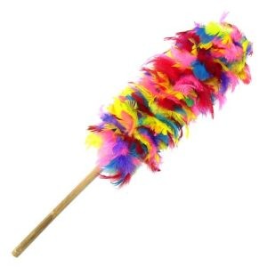 Plumero de gallina de ½ pared